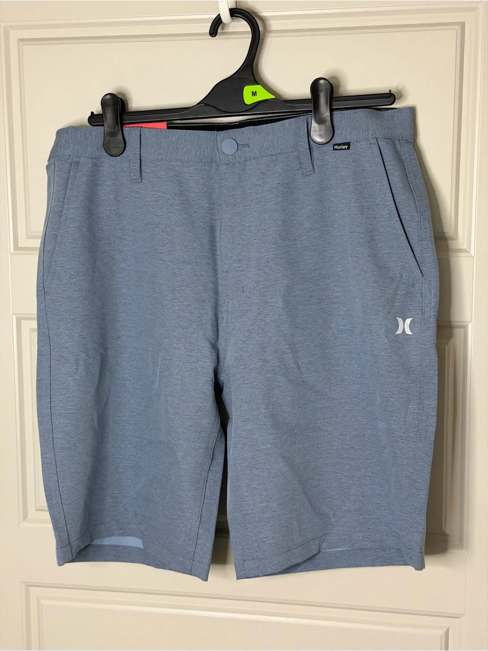 Hurley Regular Fit Hybrid Walkshort Heather Slate Blue Stretch Size 34 NWT